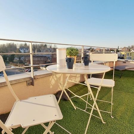 Le Smart - Parking - Terrasse - Wifi - Mulhouse - Relax Bnb Pfastatt Eksteriør billede